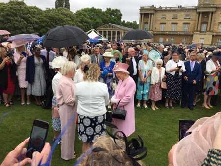 Garden party with HH the Queen